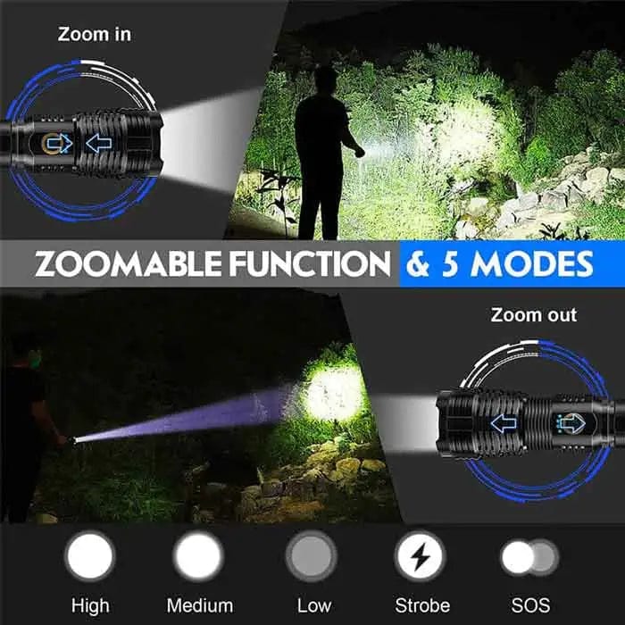 Flashlight with 5 modes